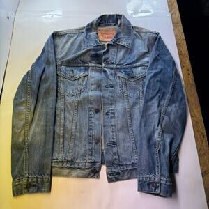 Levi's 70589 Trucker Denim Blue Jean Jacket Mens Size M